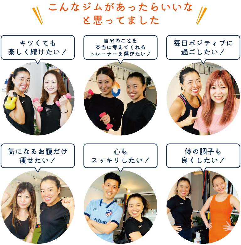 自分こんなジムがあったらいいなと思ってました
